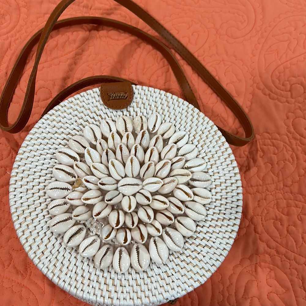 Rattan Handbag Sea Shells new bag